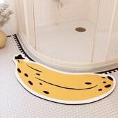 硅藻泥吸水垫浴室门u型半弯曲浴室地垫防滑速干厕所浴室家