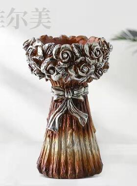 欧式花束创意落地组合花瓶家居玄关酒店商场展厅婚庆摆件路引摆件