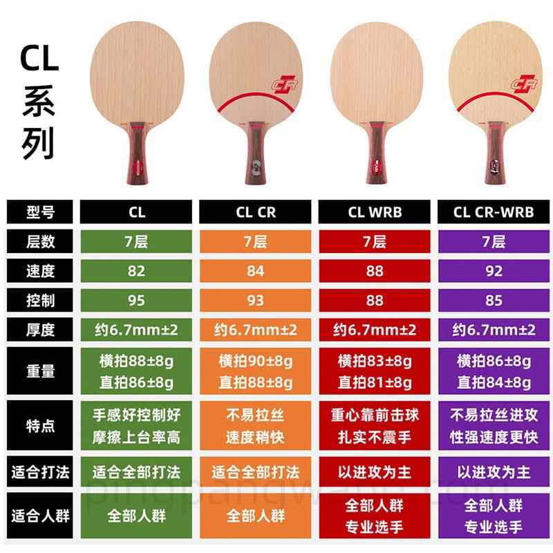 正品STIG卡A斯帝CL斯CR蒂卡CL C底R WRB乒乓球拍板正品行货