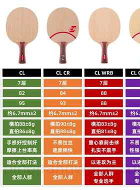 高档ST拍IGA斯卡CLC帝R斯蒂卡CL CR WRB乒乓球底正板品行货