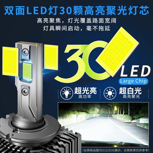 大功铜率管D列led汽车大灯d3s车/灯d1s氙气系灯d4s泡hid高灯亮d8s