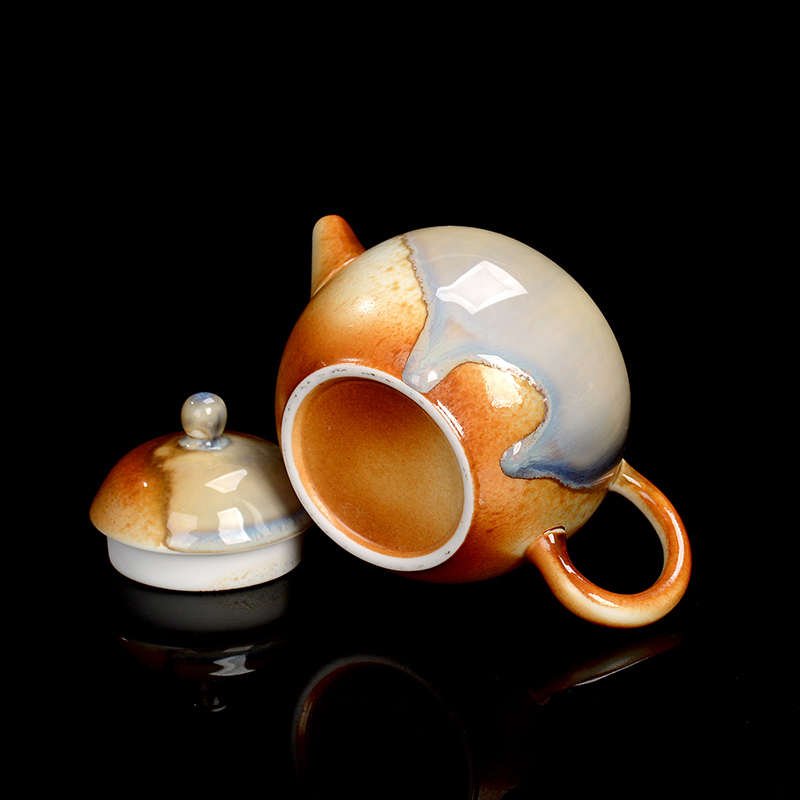 分茶器家用仿古防大肚烧过滤泡烫茶壶壶纯手工壶茶壶功夫柴单陶瓷