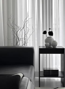 设黑色实木边几小户型家古用复沙发边角几计师卧现代简约室CIQ床