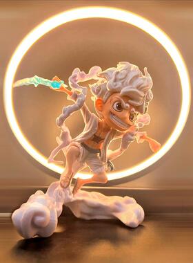 海贼王尼卡路飞手办动漫公仔电脑桌面机箱小摆件电竞房间装饰