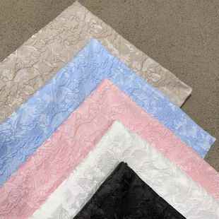 衣缘腰口布细线纹浮雕提花色织提花布料时装 汉服面料bjd娃衣8020