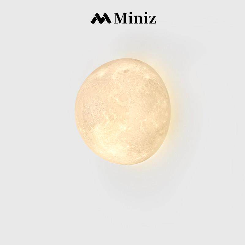 北欧网红月球壁灯走廊过道楼梯间背景墙灯创意护眼卧室床头星球灯