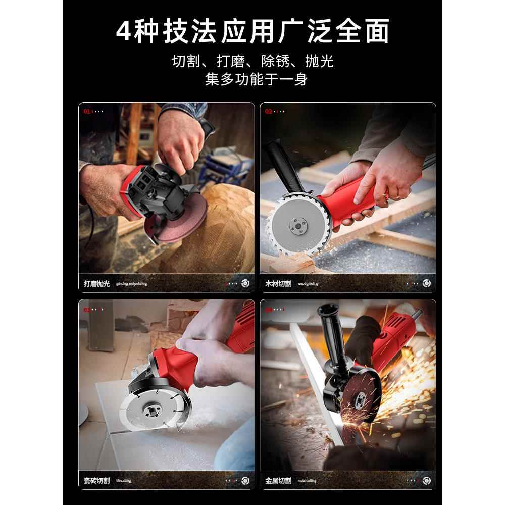 易21博角磨割机机光机切机家用手持砂轮大磨功率小型打磨抛光角膜