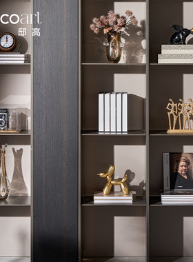 邸高家居 现代简约轻奢老板办公室书柜装饰品摆件 单件组合可选择