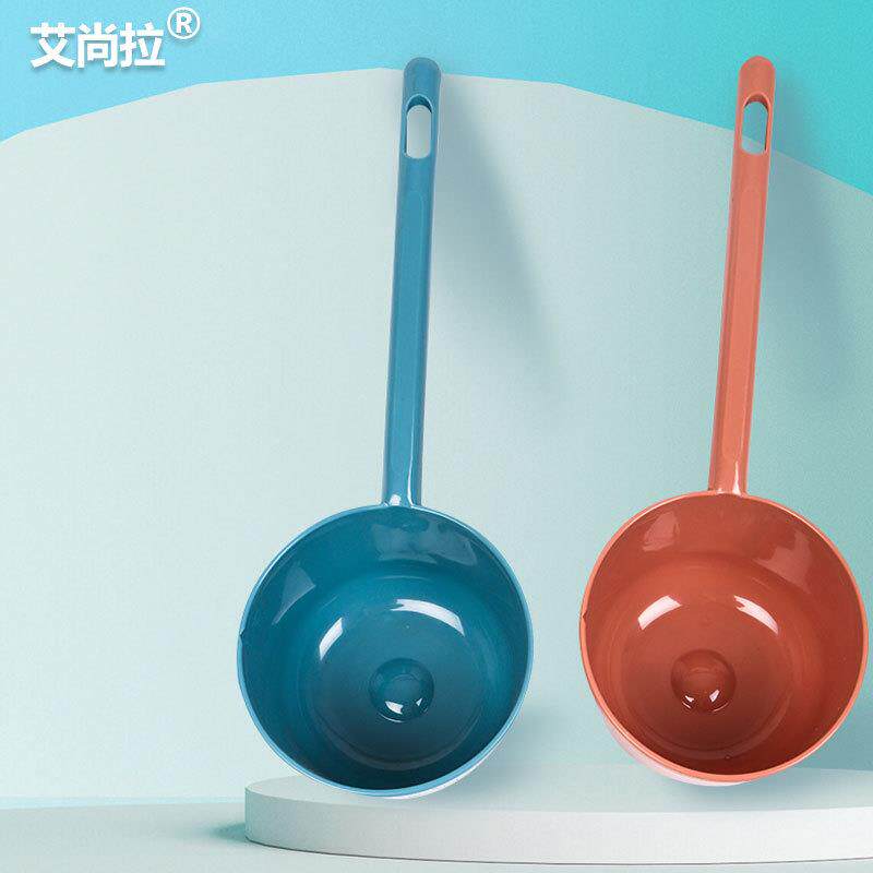 长把水瓢小号容量约500毫升家用厨房卫生间冲厕所浇花专用水勺