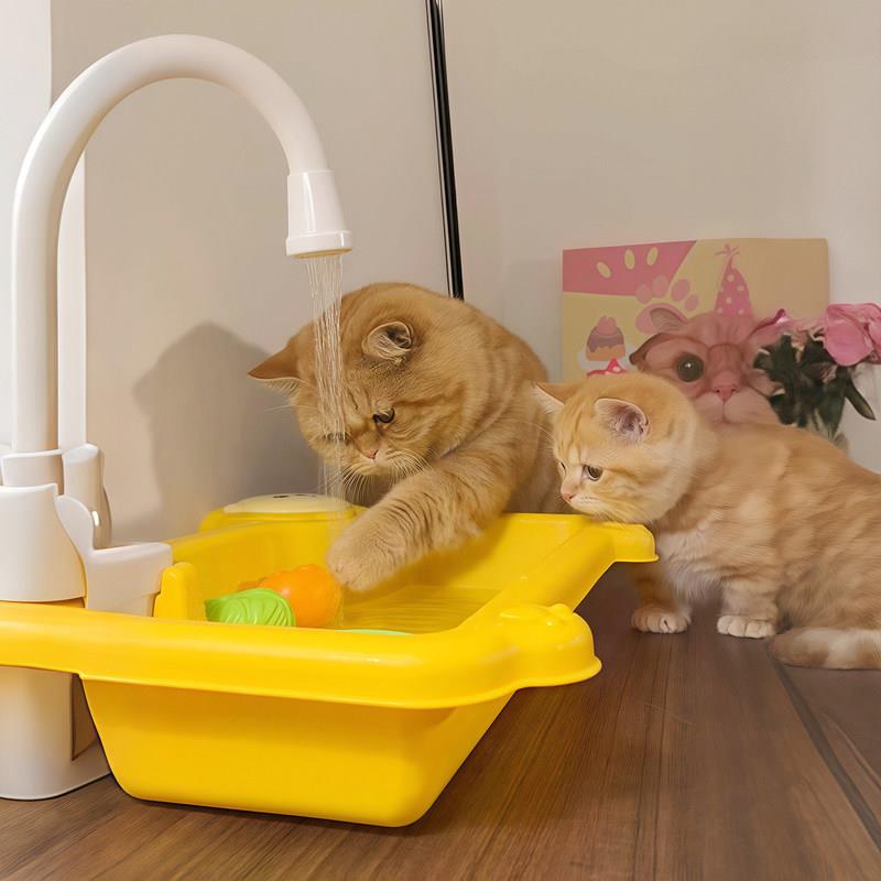 猫咪自动饮水机猫狗流动循环饮水器宠物喂水喝水器用水碗水盆可爱