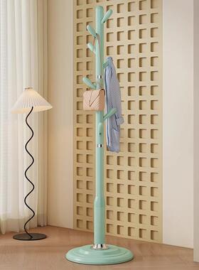 衣架落地卧室少儿衣童彩铁艺衣帽架网超兴树杈红色女心简约架子粉