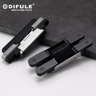 铰超L043A折薄隐形门页三维可调十字铰链合衣柜门叠门暗门隐藏链