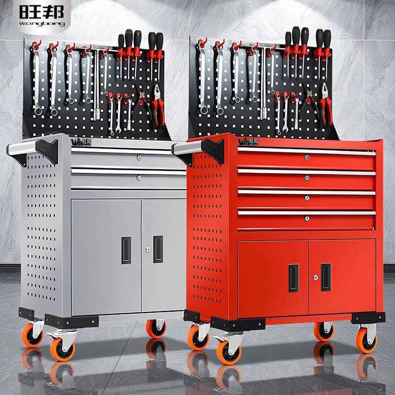 汽车修移动具箱带轮工具柜五金运工搬具车多功PHQ维能工零件手推