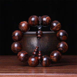 一物一拍【附鉴定证书】海南黄花梨紫油梨2.0佛珠文玩手串p31