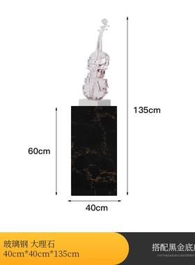 新款简约小雕提店琴音塑摆件落地艺术品酒会所乐餐吧样板房现代装