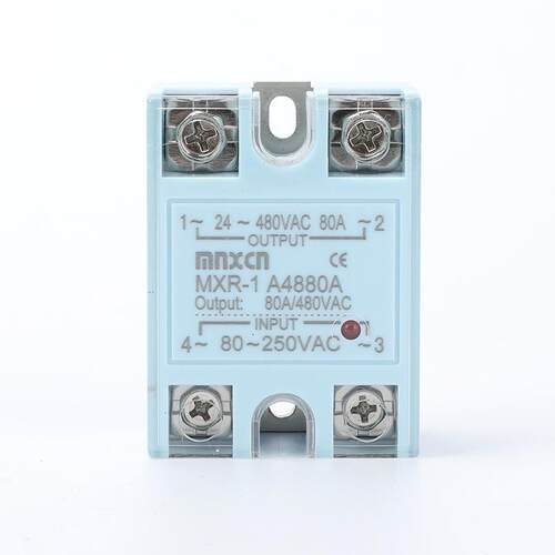 mnxcn铭新MXR-1 A4880A 单相固态继电器 SSR-80AA交流控交流220V