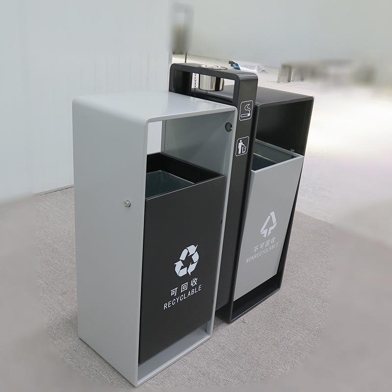 钢户外不锈垃圾桶市政环卫桶身旋转式分972类果垃箱圾广场商业街