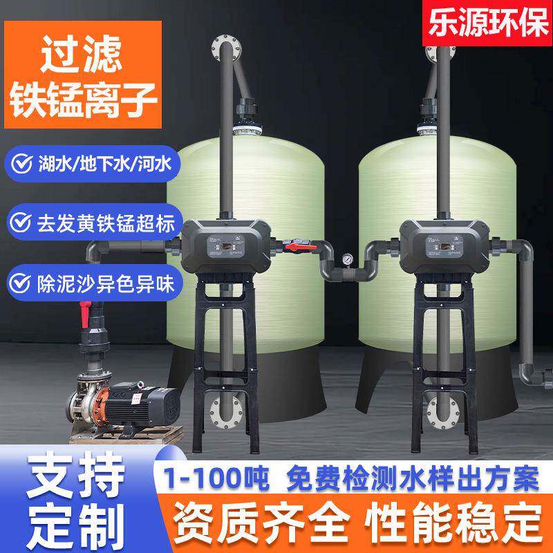 除铁锰砂过滤器1-50吨除铁锈地下水发黄异味软化去离子水处理设备