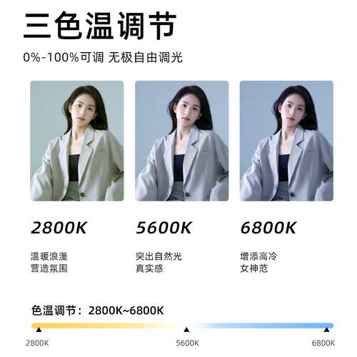 500W直播补光灯直播间主播带货柔光灯摄影灯影室拍照深抛打光灯