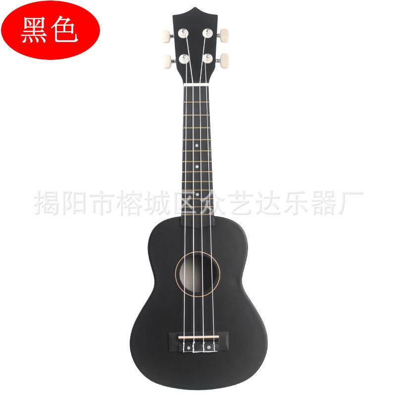 21寸黑色尤克里里初学者小吉他女生儿童入门碳纤维ukulele便携