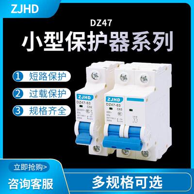 家用空开断路器小型断路器单极单P双极双P1P2P16A20A25A32A40A63A
