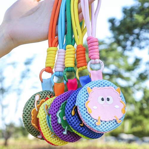 Cartoon Grid Small Hanging Bag Baby Mosquito Repellent Pouch