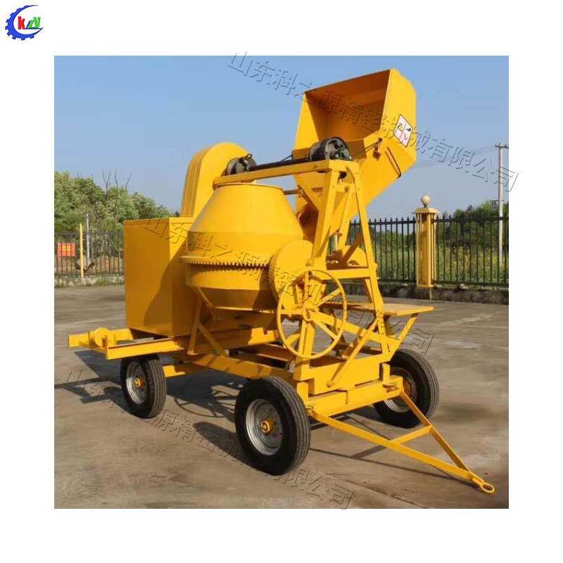 混凝土自动上料搅拌一体机风冷柴油滚筒式拌料机砂石料打料设备