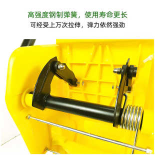 拖把挤水车酒店清洁用品家用拖地桶厂家批发 商用榨水车32L手压式