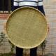 竹簸箕圆形干货晾晒筐盘米筛竹匾农家竹盘子手工竹制品托盘竹筛子