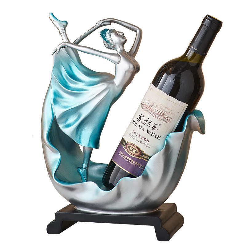 创意舞女红酒架电视柜高档摆设品装饰酒架托盘摆件艺术品摆件装饰,特色手工艺,其他特色工艺品,淘宝优惠券,粉丝福利购,淘宝优惠卷