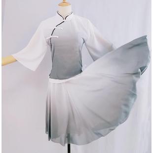 高档新舞演出服装现当代舞菊蹈雏表演服五四青年艺蹈款考民国学生