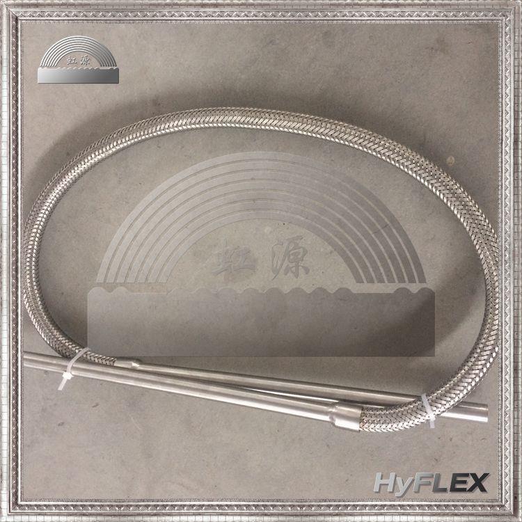 焊接接管式耐高压导热油蒸汽不锈钢金属软管 6MM 8MM 生产厂家