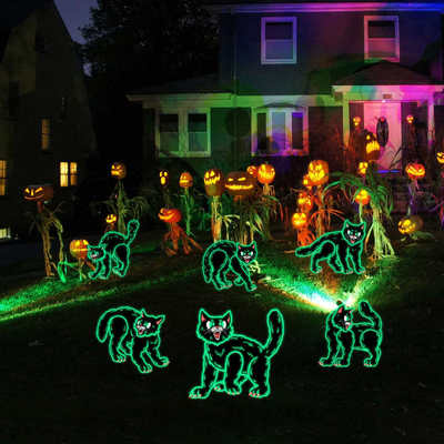 YGZKB101万圣节中空板夜光地插庭院花园插件yard art户外装饰插牌