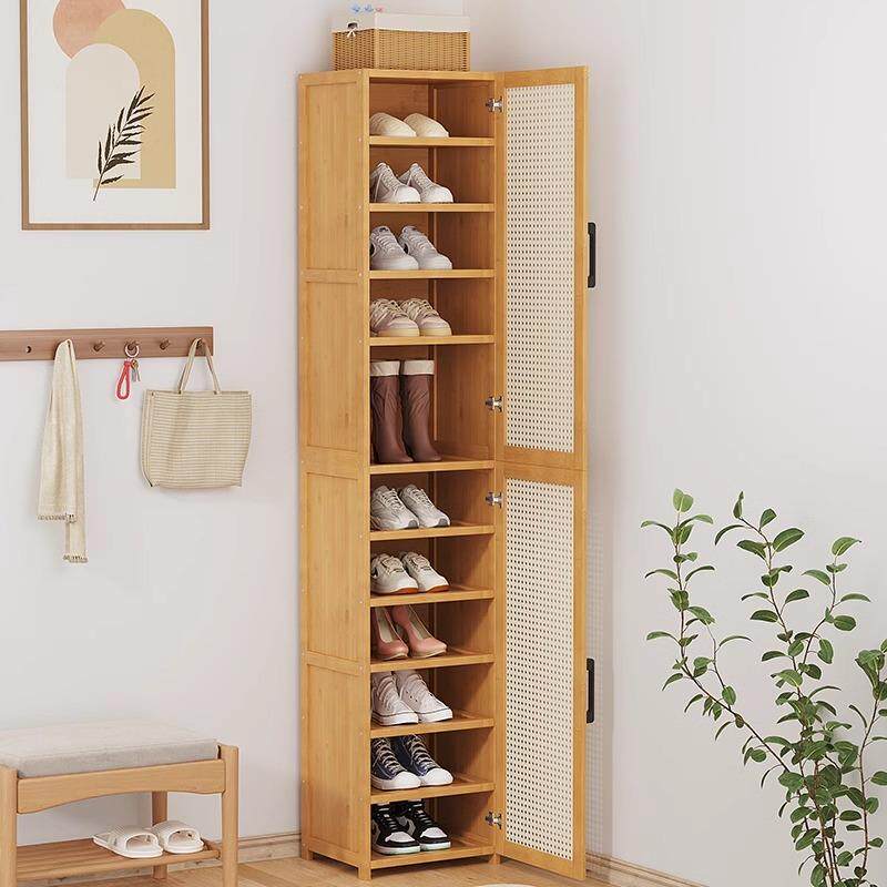 鞋柜门口收纳家用经济型入户门外超窄加深鞋柜小尺寸薄款鞋架室外