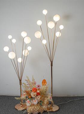 婚庆道具9头铁果树路引灯艺电镀白泡泡奶灯酒店舞AXY台布置装饰摆