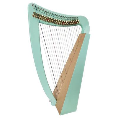 高档台湾制Kristal爱尔兰竖琴20至4弦0选择 古典色34弦深咖扳l键