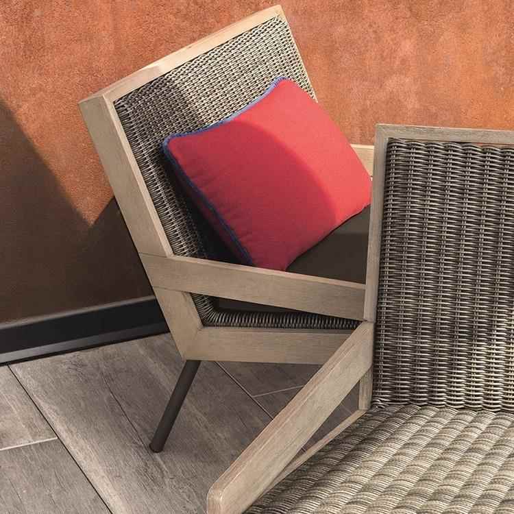 防户外露庭院柚木687沙发椅别院子台创意休闲雨墅防霉藤编桌椅厂