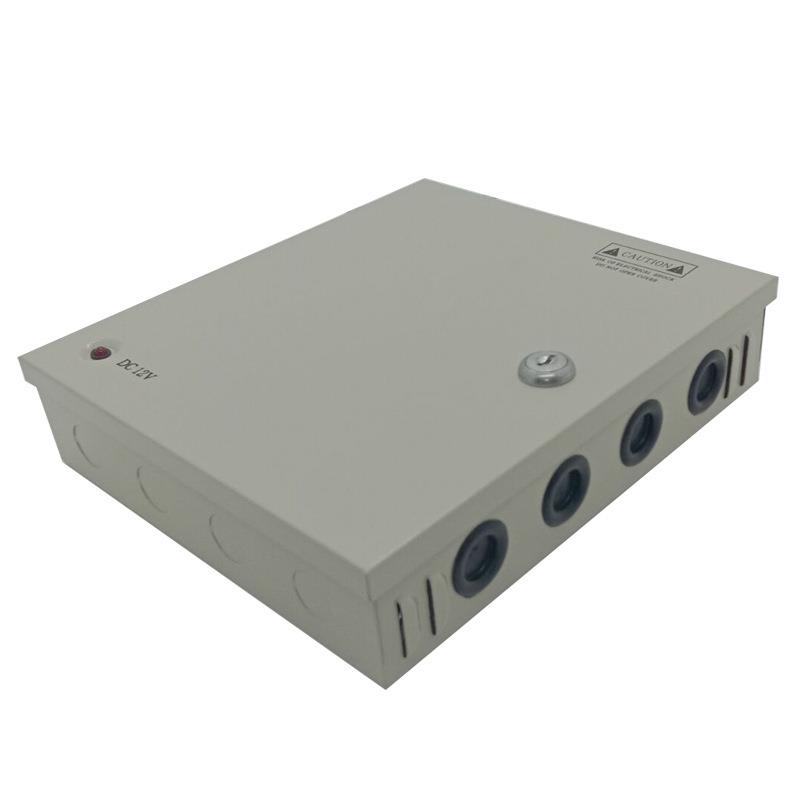 监控机箱12V5A 9路开关电源箱 集中供电电源箱 12V5A监控电源箱