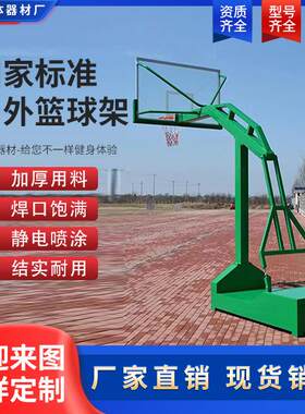 成人户外篮球架学校广场公园标准室外篮球架凹箱大箱移动篮球架