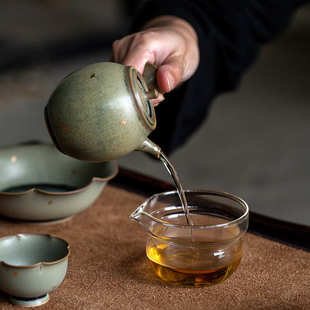 艺盛堂手工窑变茶壶家用复古侧把壶陶瓷泡茶壶功夫茶具单壶急须壶