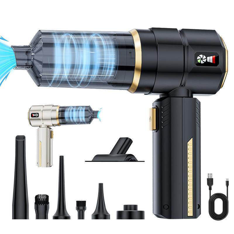 车载数显吸尘器小型大吸力家用车用便携式两用手持汽车吹尘器