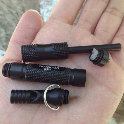 CNC全防水打火石 打火棒 配钨钢头 带刮片 带紧急救生口哨 EDC