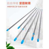 不锈钢阳台伸缩杆竹竿晾衣杆一根室内单杆免打孔室外晒被子晾霆晟