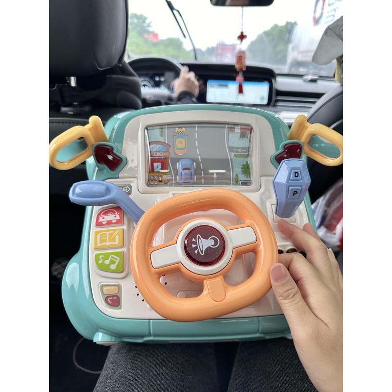 儿童方向盘玩具仿真驾驶幼儿益智玩具宝宝驾车模拟器开车闯关游戏