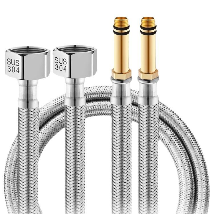 不锈钢尖头面盆龙头配件花洒软管