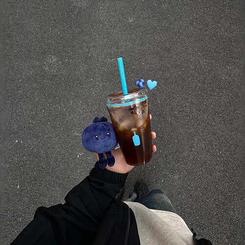 咖啡杯可携式外带ins高颜值吸管随行杯透明食品级大容量冰萃冷饮