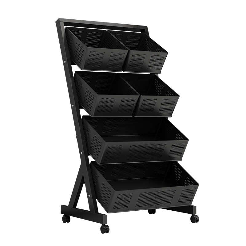 厨房菜篮子置物架多层落地可移动放水果蔬菜收纳家用多功能小推车