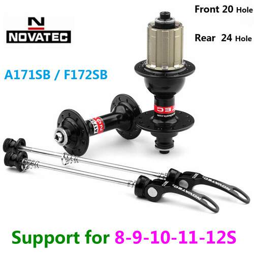 NOVATEC久裕花鼓A171/F172公路自行车碟V刹20/24孔4培林11 12速10