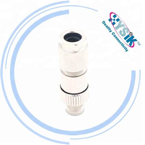 SACC-M12FS-4CON-PG7-M-M12圆形连接器3芯4芯5芯8芯现场组装插头