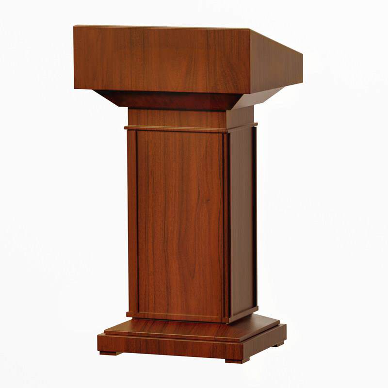 实木演讲台发言台讲台桌迎宾台餐厅接待台咨客台领导讲话台发言席
